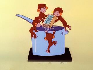 Как обезьянки обедали