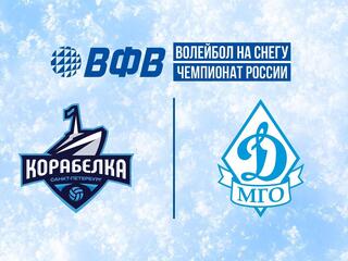 Волейбол на снегу. Этап Чемпионата России 2026. Новый Уренгой. Женщины. 1-й четвертьфинал. Корабелка (Санкт-Петербург) - Динамо-Водный стадион (Москва