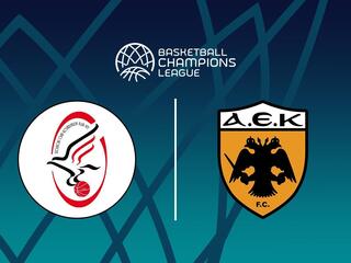 Баскетбол. Лига Чемпионов. Сольноки Олай (Венгрия) - АЕК (Греция)