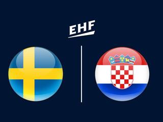 Гандбол. Чемпионат Европы. Мужчины. Швеция - Хорватия. Трансляция из Швеции