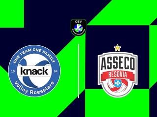 Волейбол. Лига Чемпионов. Мужчины. Плей-офф. Кнак Росселари (Бельгия) - Жешув (Польша)