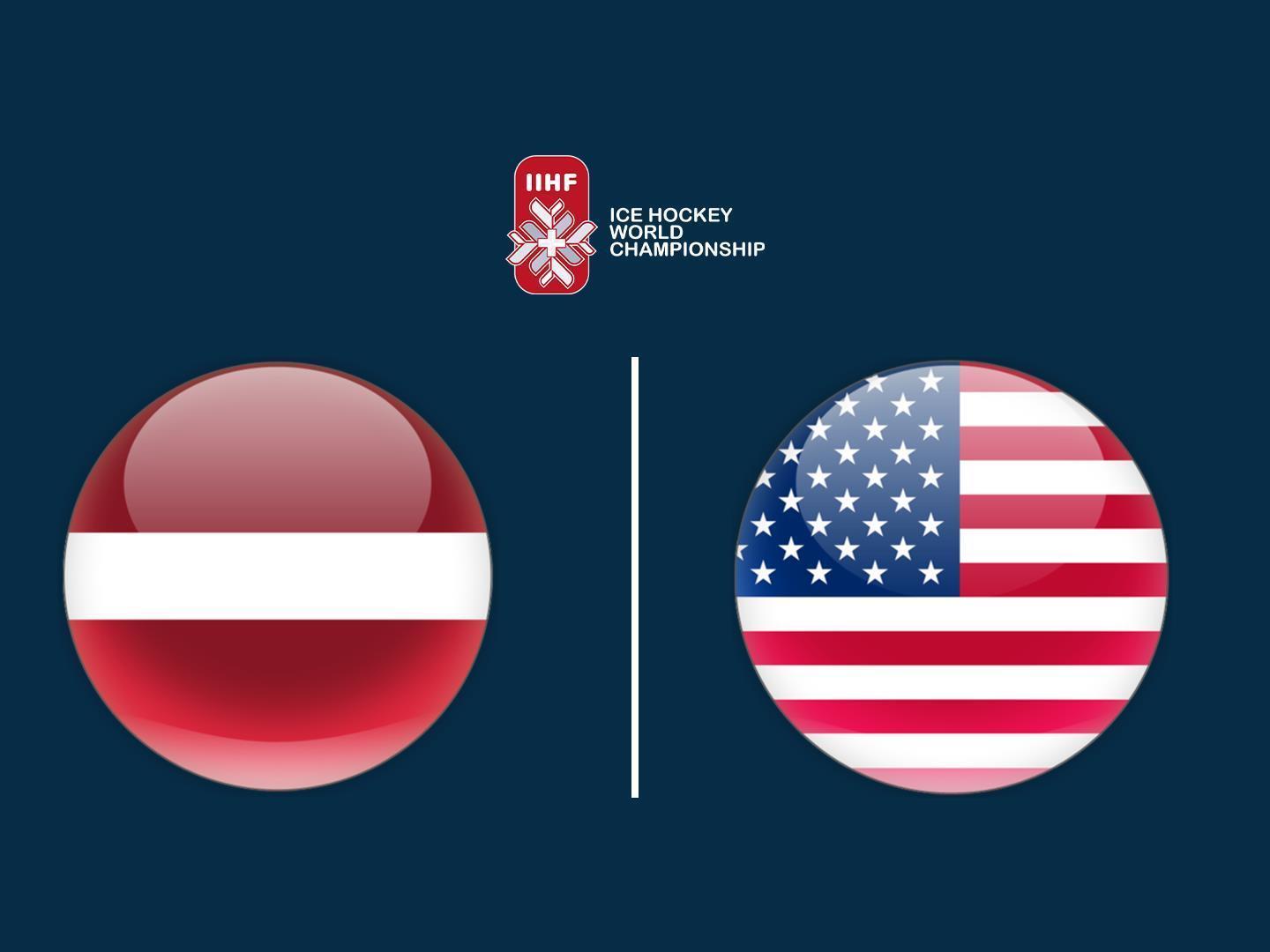 Хоккей. Чемпионат мира. Латвия - США. Трансляция из Швейцарии