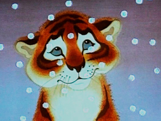 Тигрёнок на подсолнухе