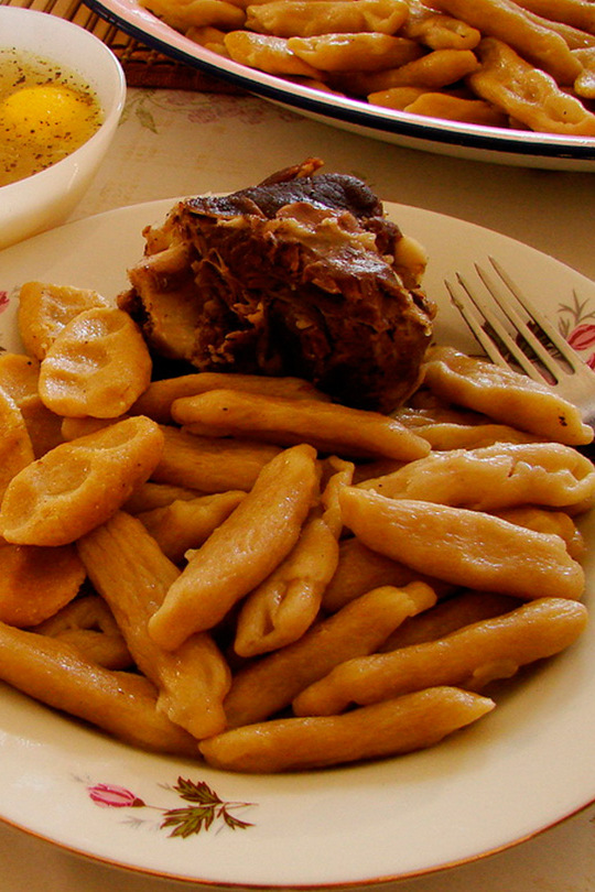 Мясо с галушками по-ингушски