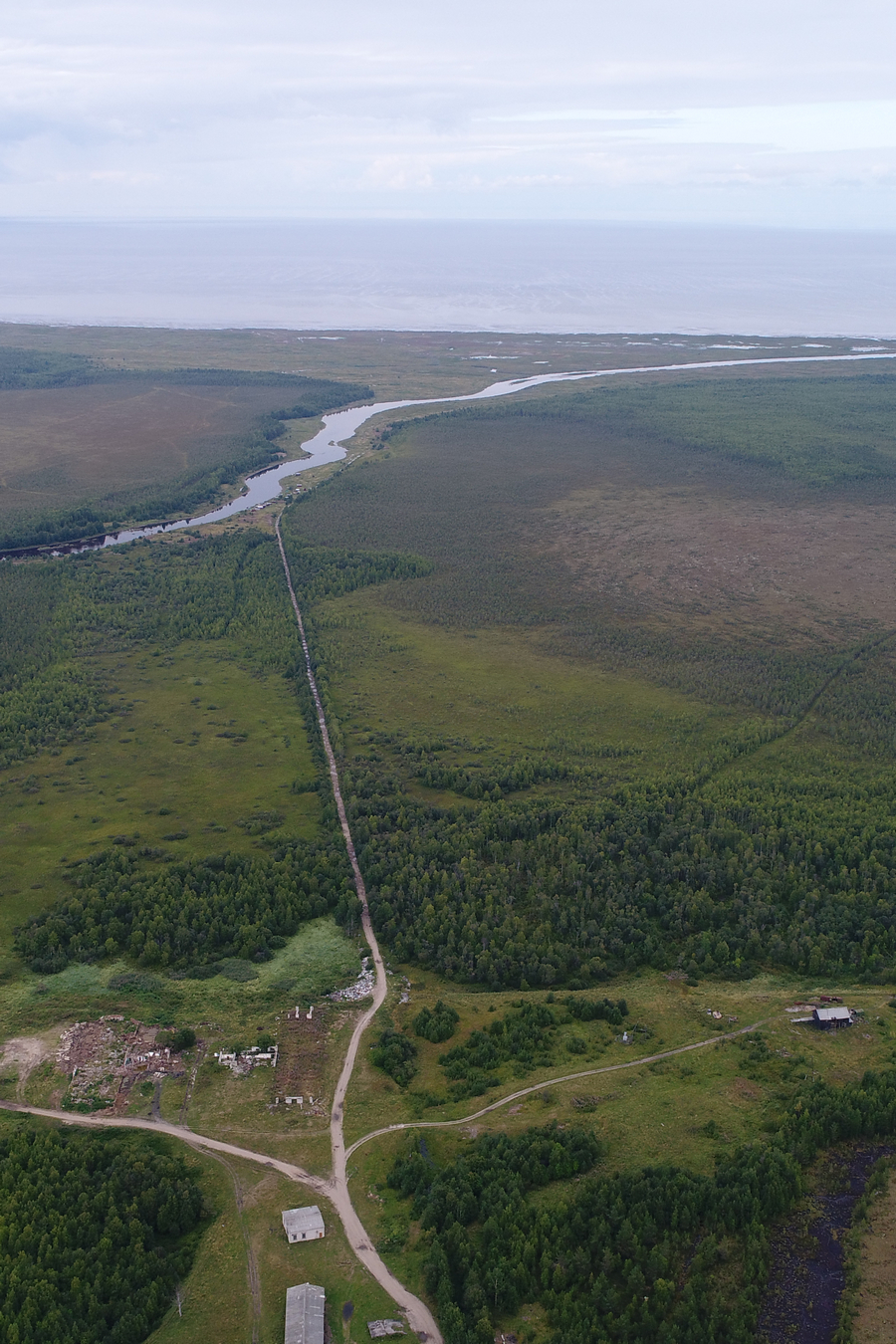 Белое море коптер