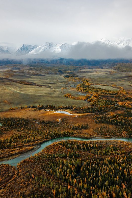 Река Чуя коптер