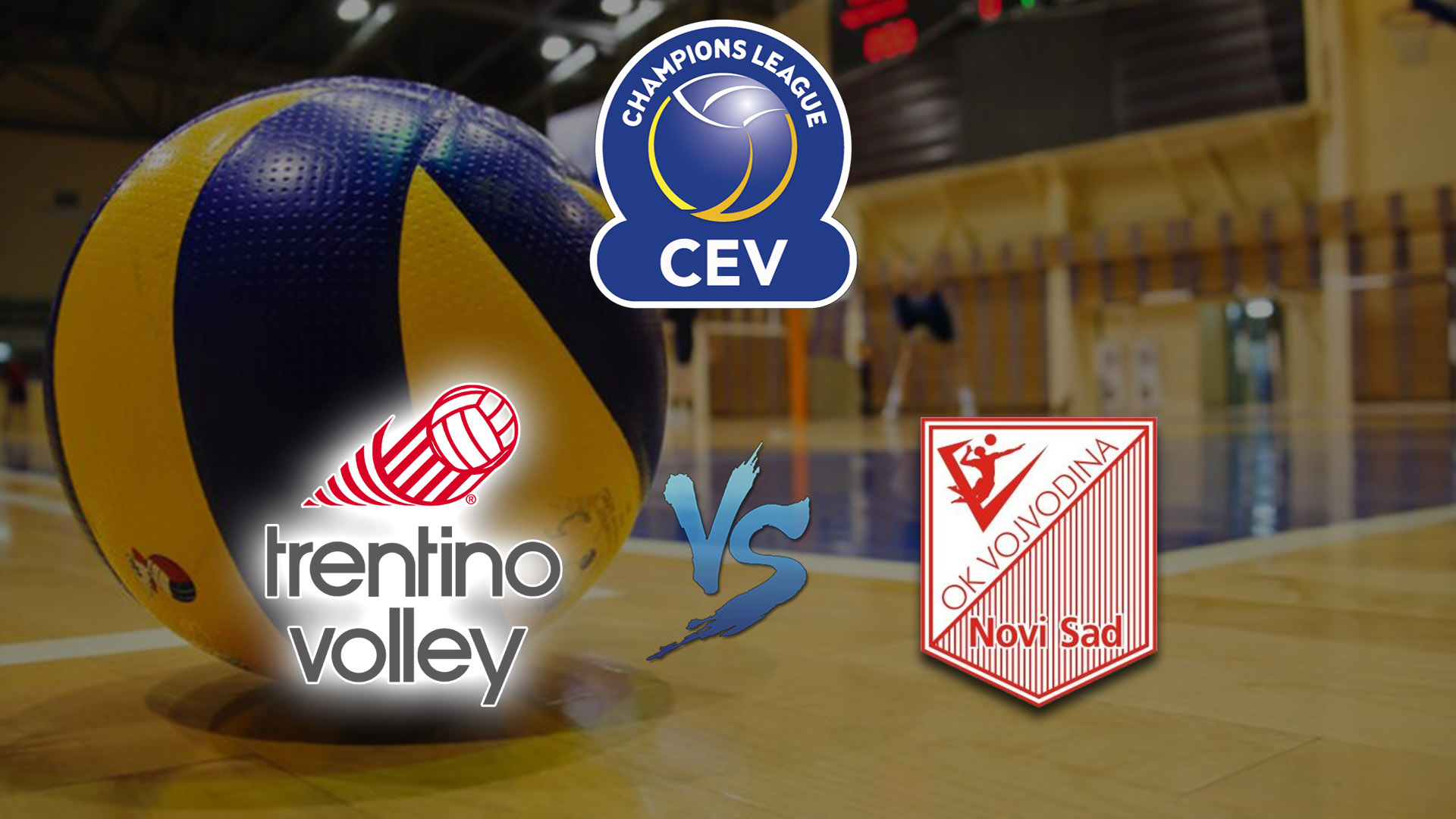 Волейбол. Лига чемпионов. Мужчины. Трентино Тренто(Италия) - Войводина Нови Сад(Сербия)