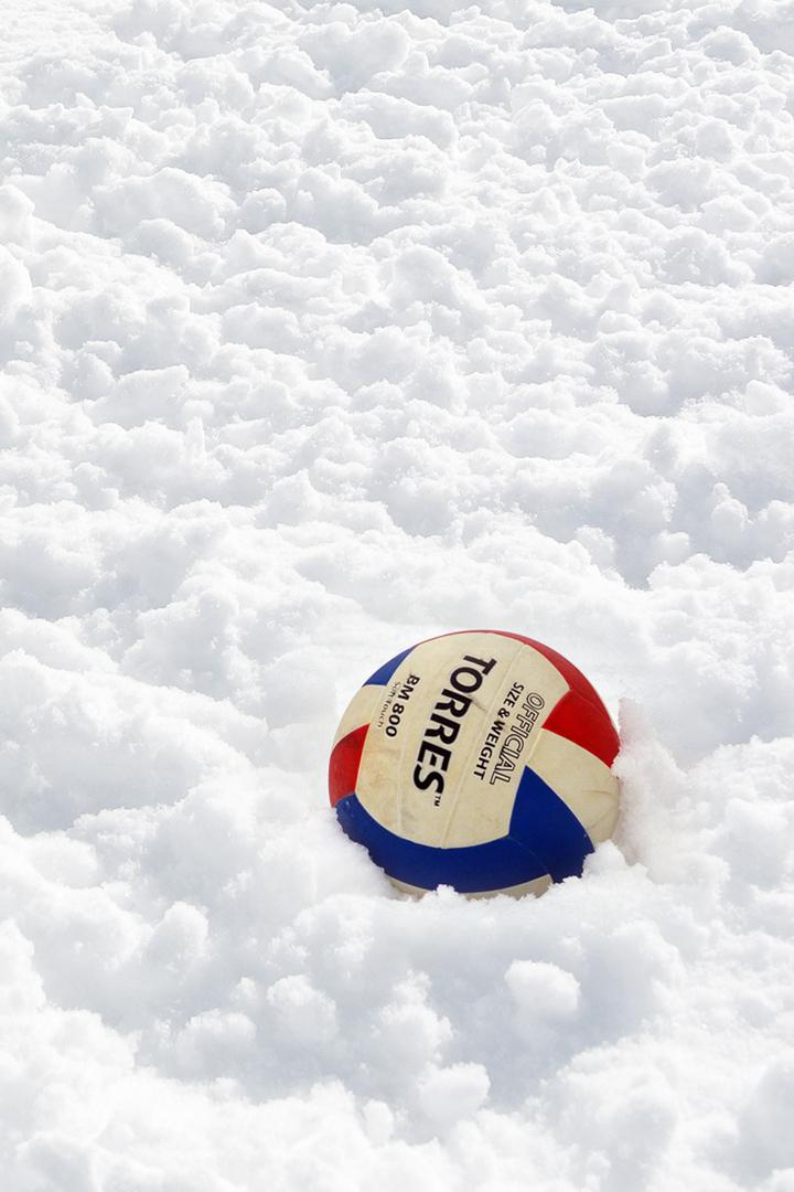 Волейбол на снегу. 1/2 финала. Мужчины.1