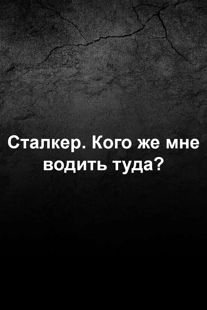 Сталкер. Кого же мне водить туда?